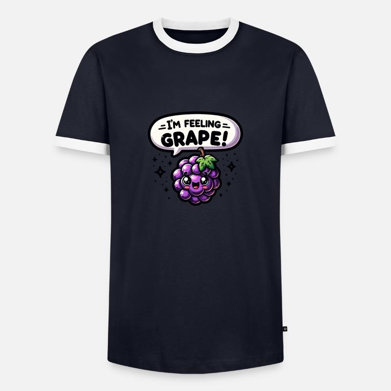 I'm feeling Grape! - Men's Ringer Shirt - navy/white 