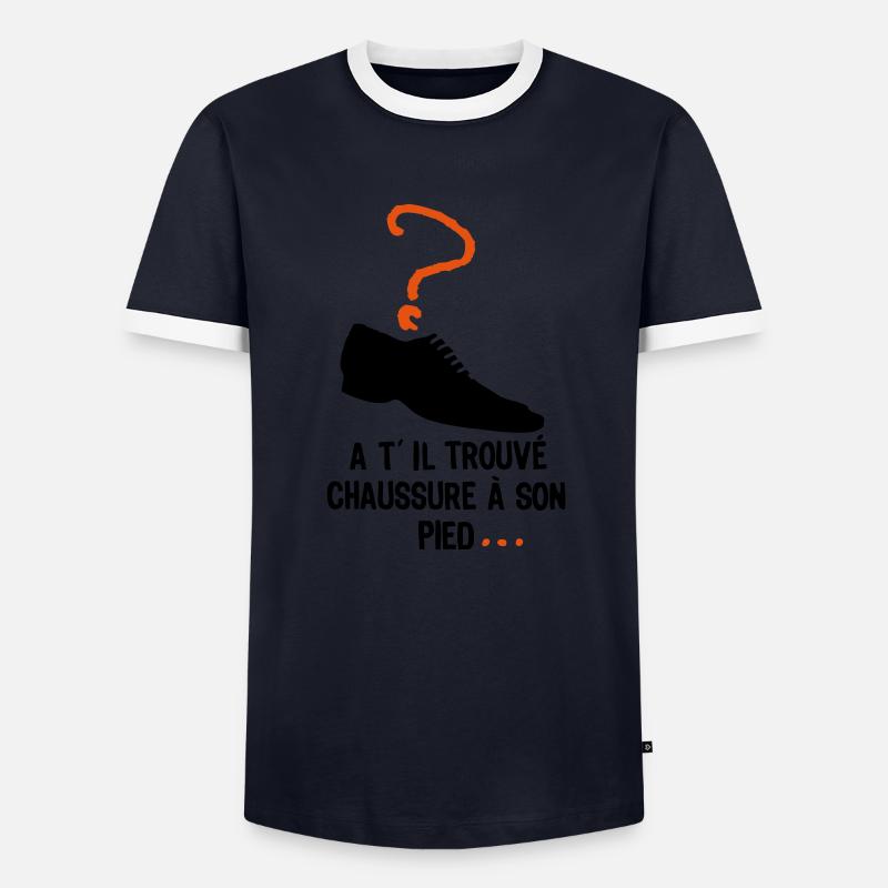 is ft2 shoe - Men's Ringer Shirt - navy/white
