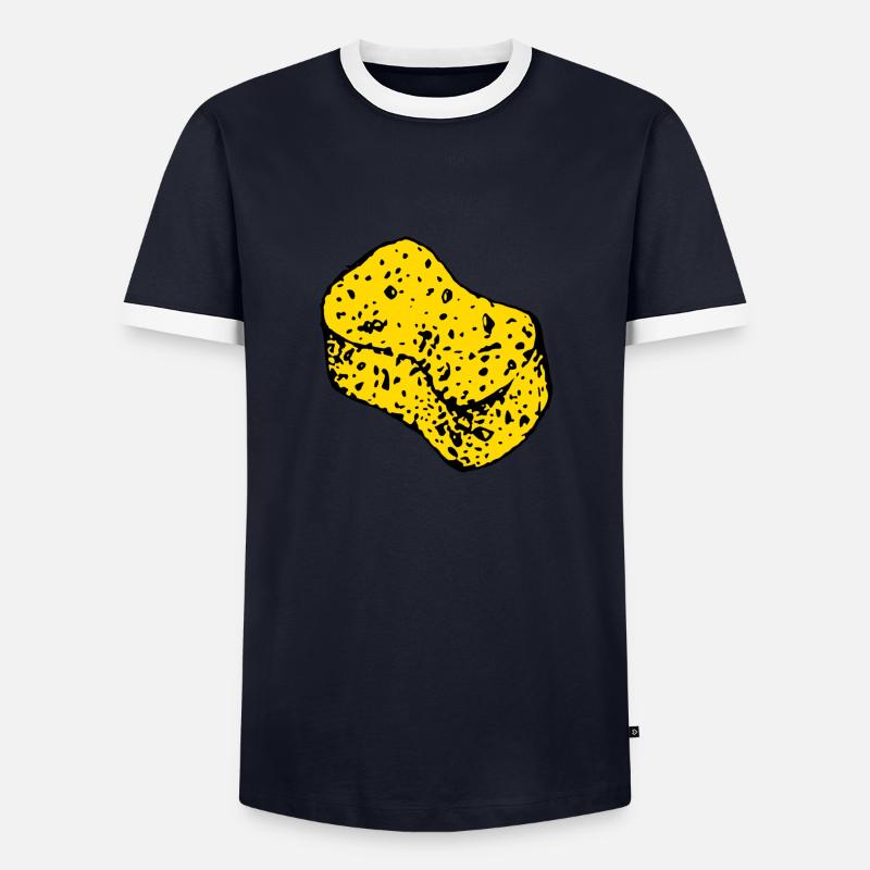 sponge - Men's Ringer Shirt - navy/white