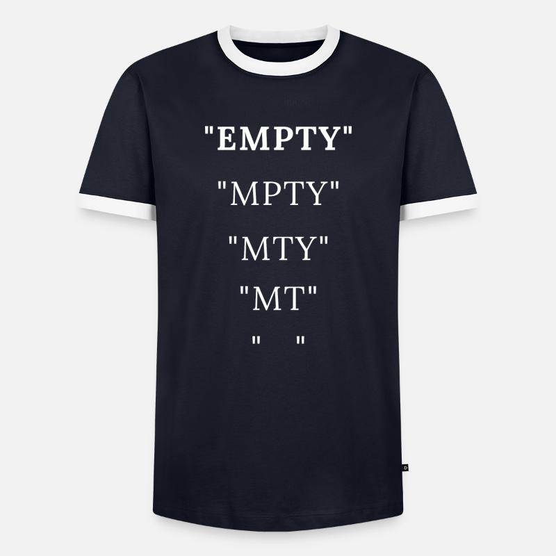EMPTY - Men's Ringer Shirt - navy/white