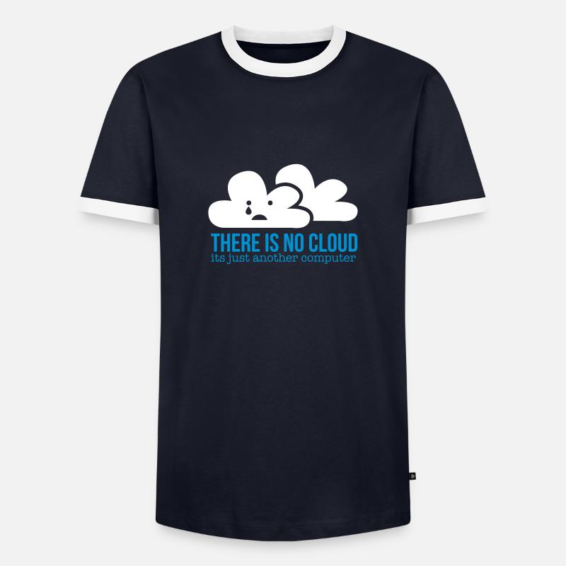cloud - Men's Ringer Shirt - navy/white 