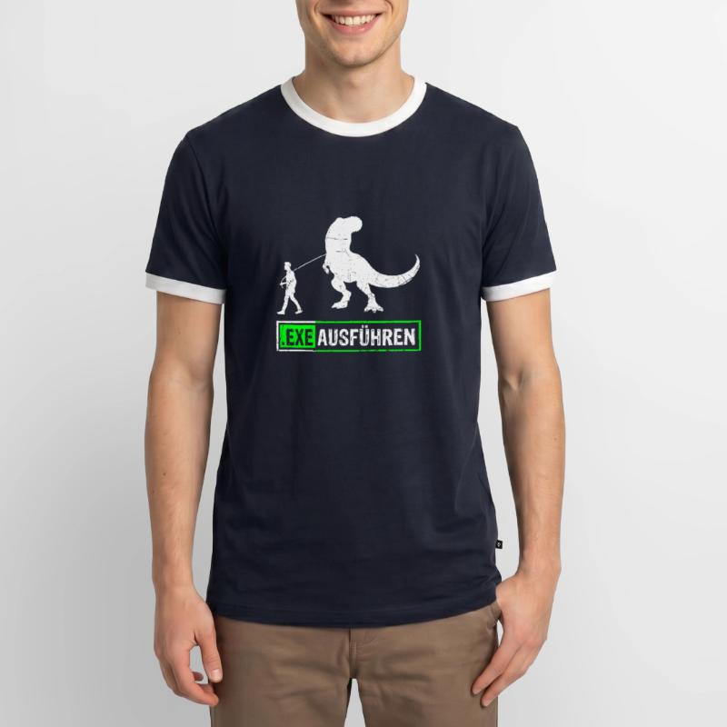 Admin Programmierer ITler Informatik Geschenk EXE Männer Kontrast-T-Shirt