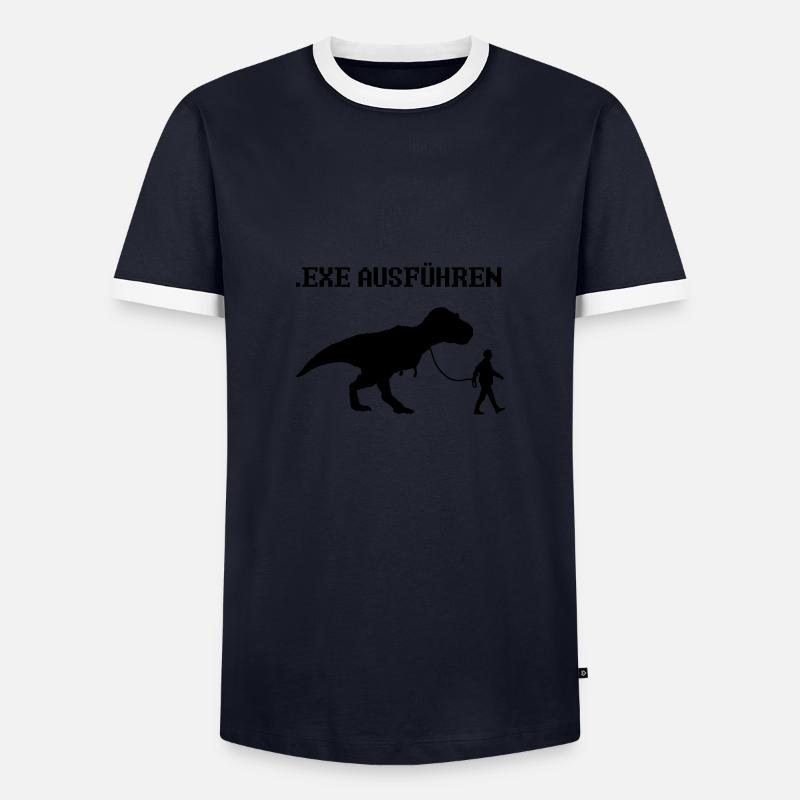 Informatiker Programmierer Sprüche - Männer Kontrast-T-Shirt - Navy/Weiß 