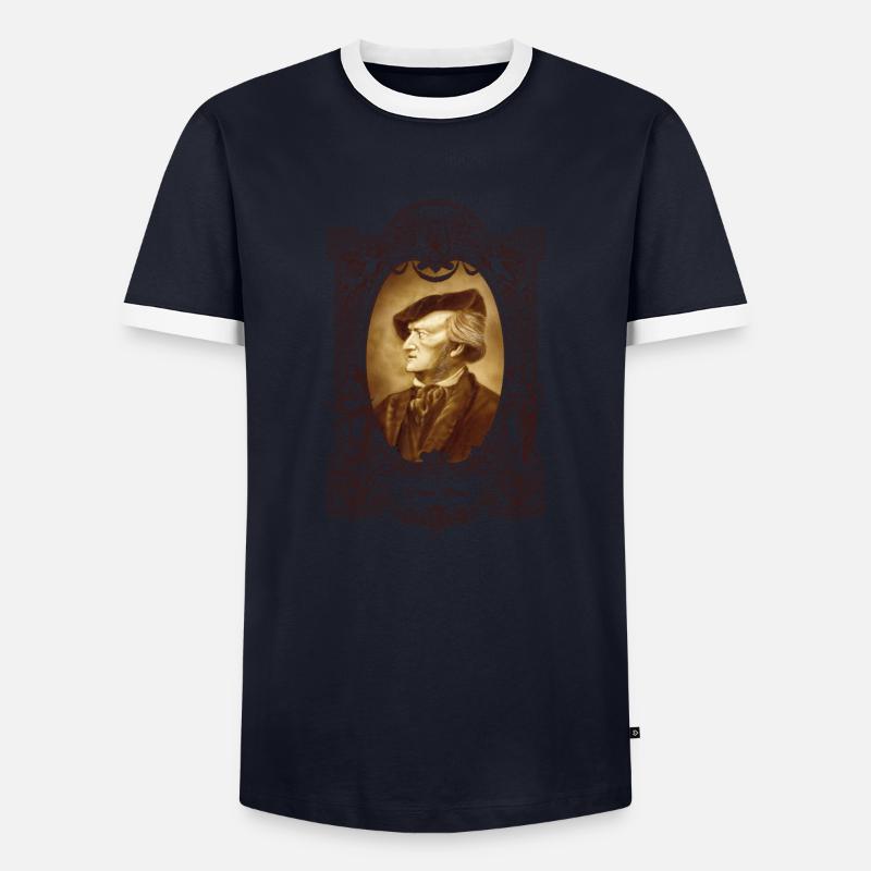 Wainwright - Men's Ringer Shirt - navy/white 