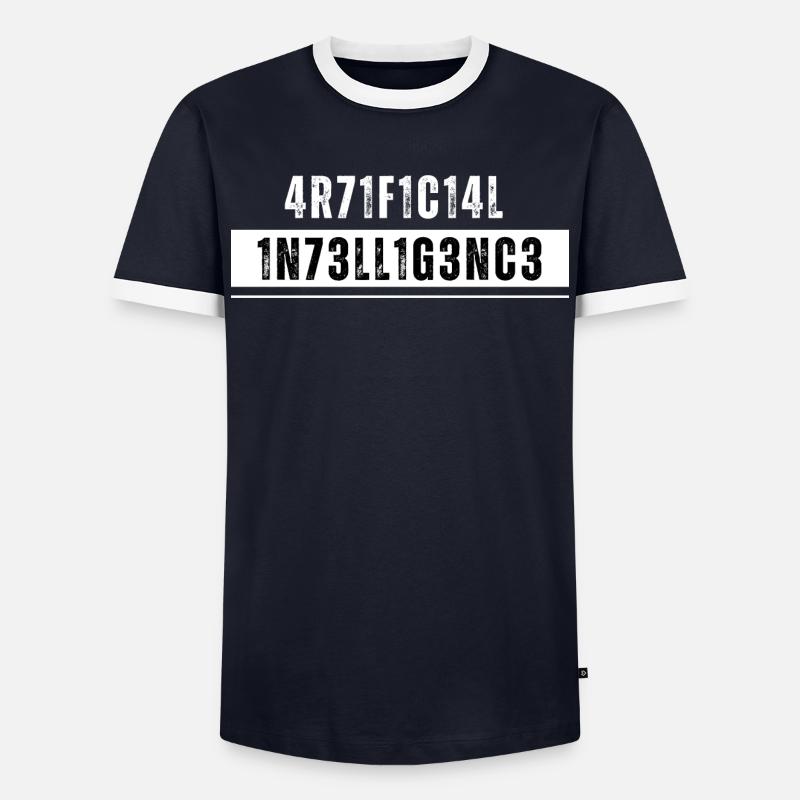 Artificial Intelligence Künstliche Intelligenz AI - Men's Ringer Shirt - navy/white