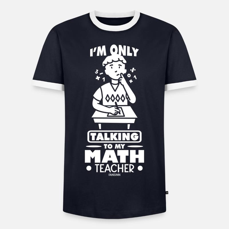 Math Mathematicians Math Teacher Gift - Men's Ringer Shirt - navy/white
