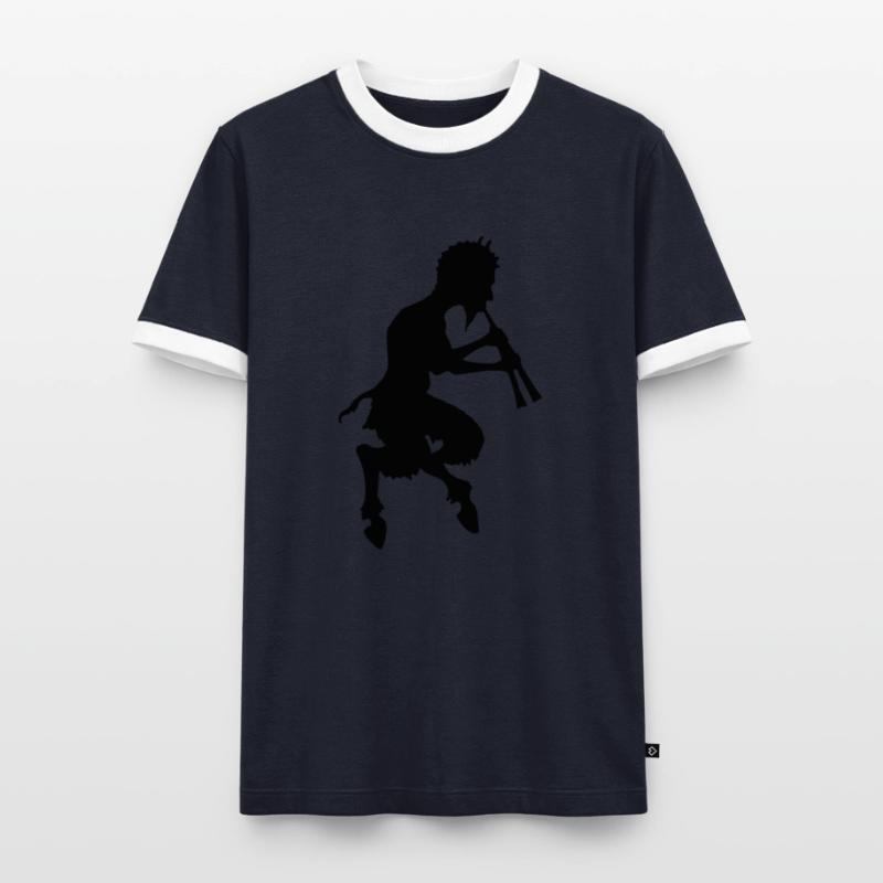 pan faune devil devil T-shirt contrasté Homme