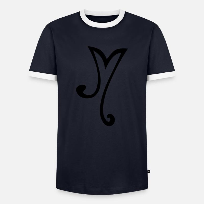 MarandersM - Men's Ringer Shirt - navy/white 