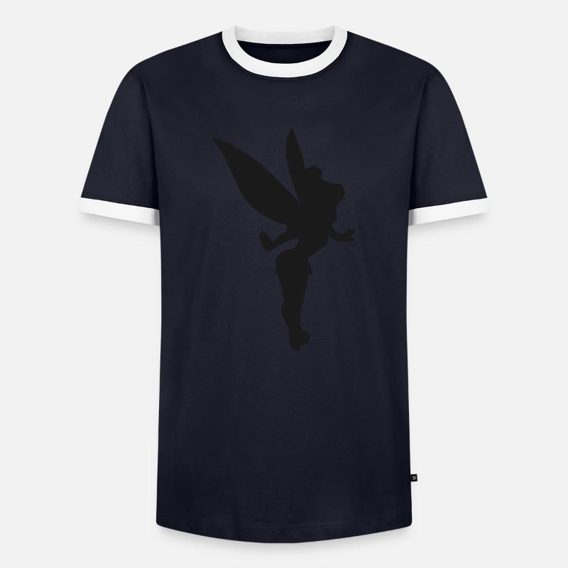 Elfe Fee Mädchen Zauberei - Männer Kontrast-T-Shirt - Navy/Weiß 