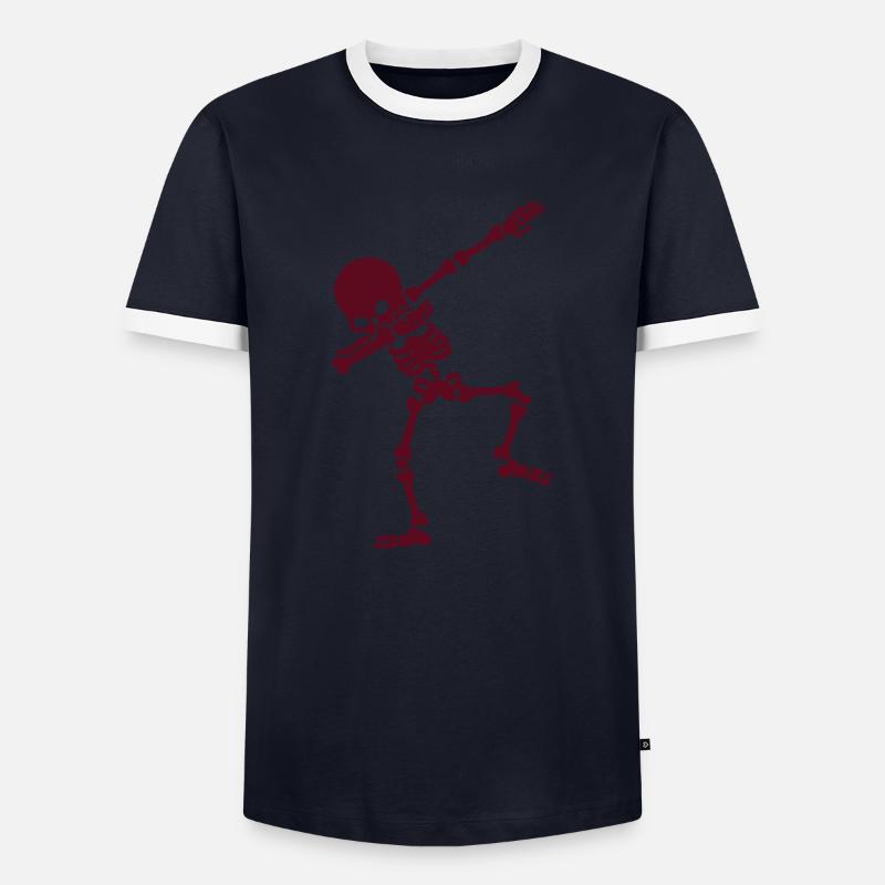 Skeleton mind - Men's Ringer Shirt - navy/white