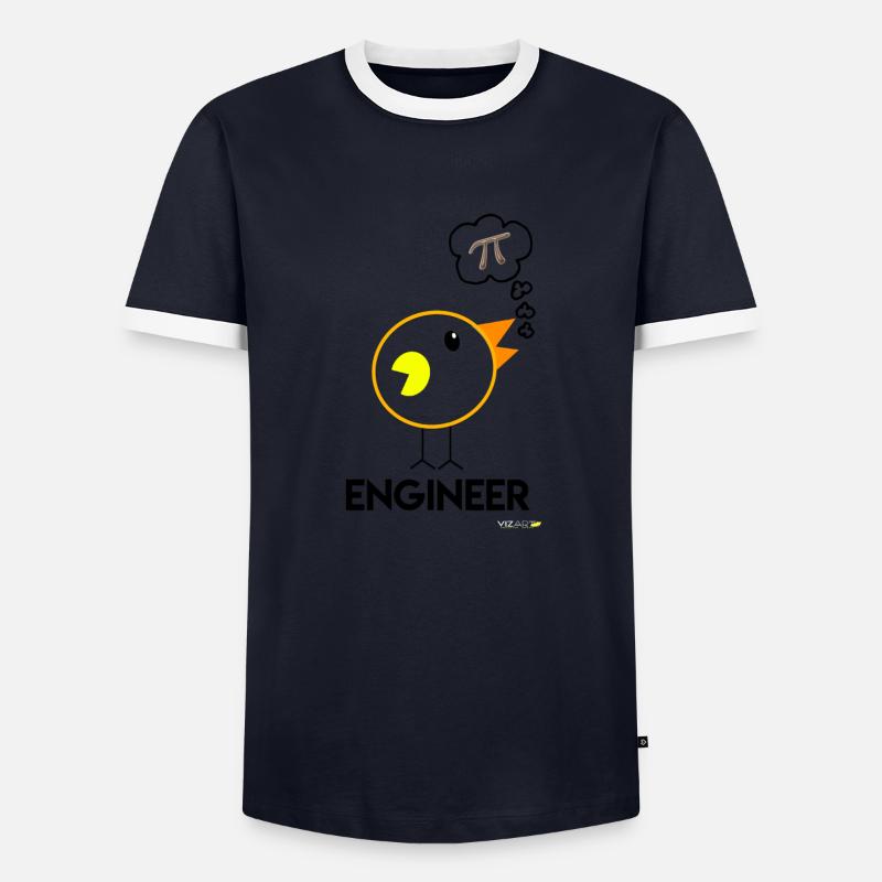 Engineer - Men's Ringer Shirt - navy/white
