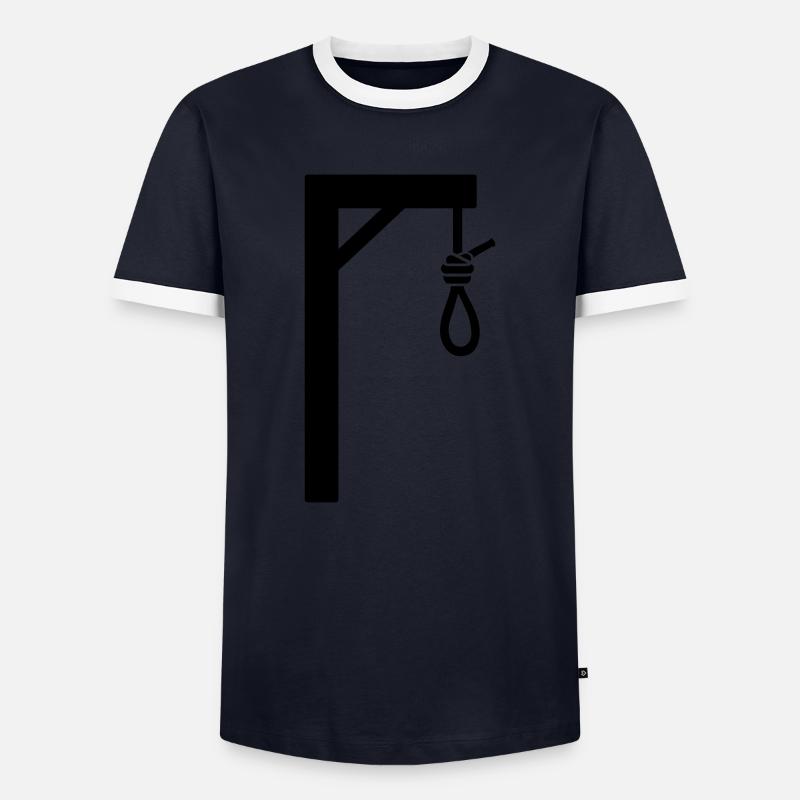 gallows - Men's Ringer Shirt - navy/white