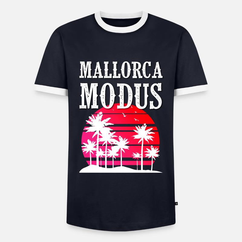 Mallorca Mode - Men's Ringer Shirt - navy/white