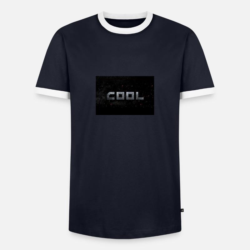 COOL just COOL - Men's Ringer Shirt - navy/white