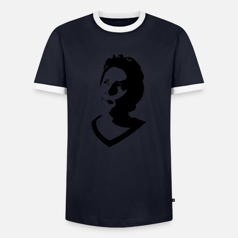 JD Scrubs Thinking - Männer Kontrast-T-Shirt - Navy/Weiß 