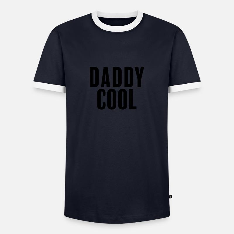 Daddy Cool - Men's Ringer Shirt - navy/white 