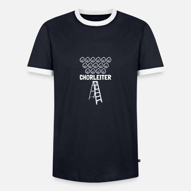 Dirigent Chorleiter Dirigenten - Männer Kontrast-T-Shirt - Navy/Weiß