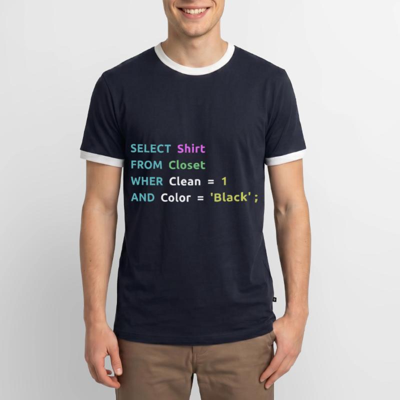 Nerd Computer Computerarbeit Coder Geschenkidee Männer Kontrast-T-Shirt