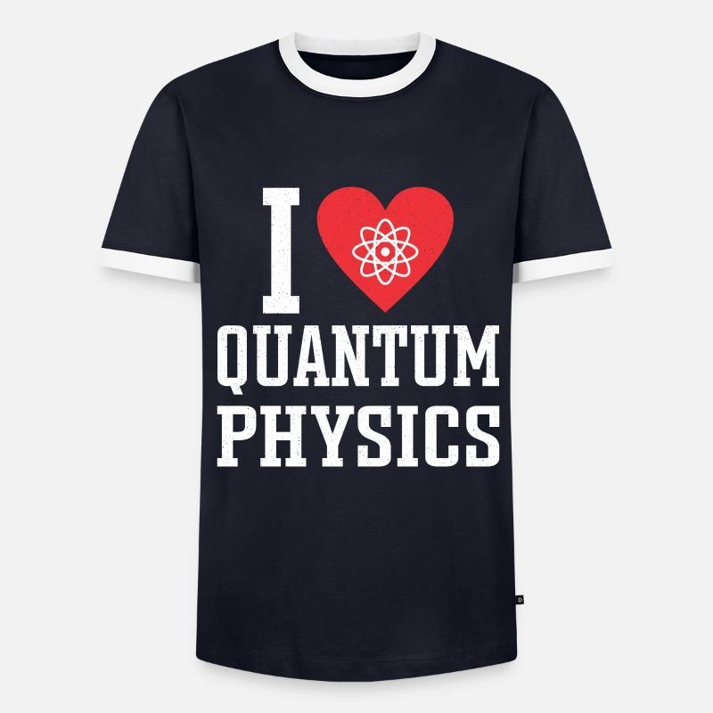 Quantenphysik Physik Physiker wissenschaft quanten - Männer Kontrast-T-Shirt - Navy/Weiß 