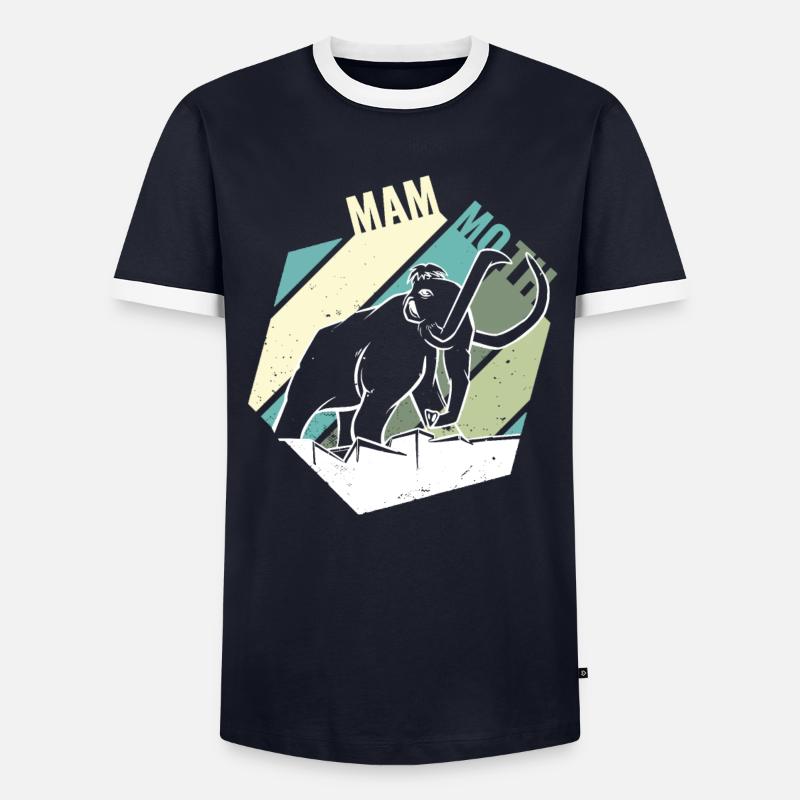mammoth mammoth - Men's Ringer Shirt - navy/white 