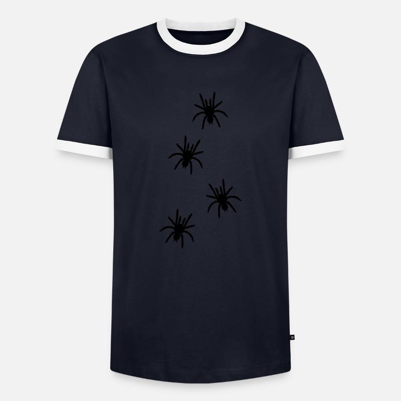 spiders_uf1 - Men's Ringer Shirt - navy/white 