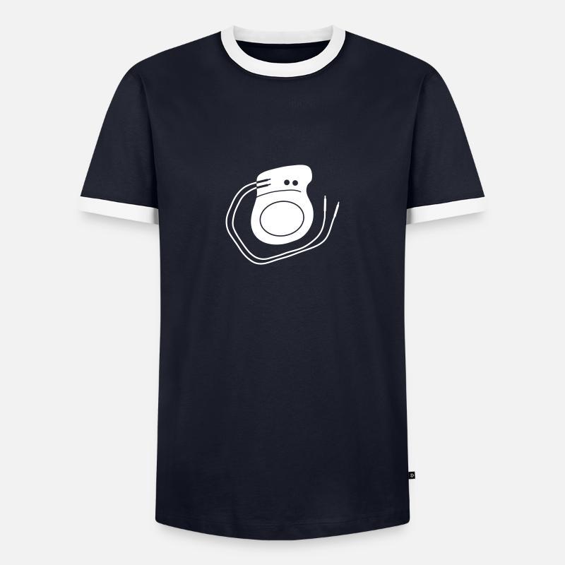 pacemaker_pm6 - Men's Ringer Shirt - navy/white