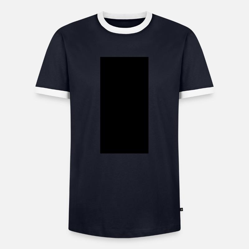 Rectangle - Männer Kontrast-T-Shirt - Navy/Weiß