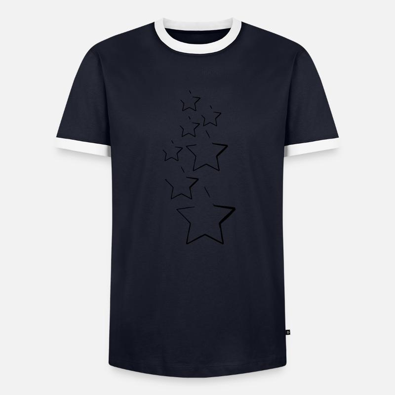 sterne - Men's Ringer Shirt - navy/white 