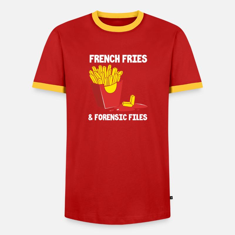 Forensics Forensic Experts - Men's Ringer Shirt - red/yellow