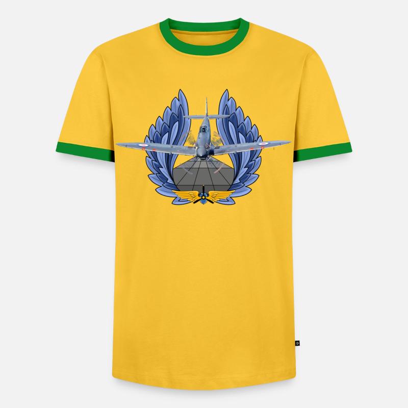Spitfire - Men's Ringer Shirt - yellow/green 