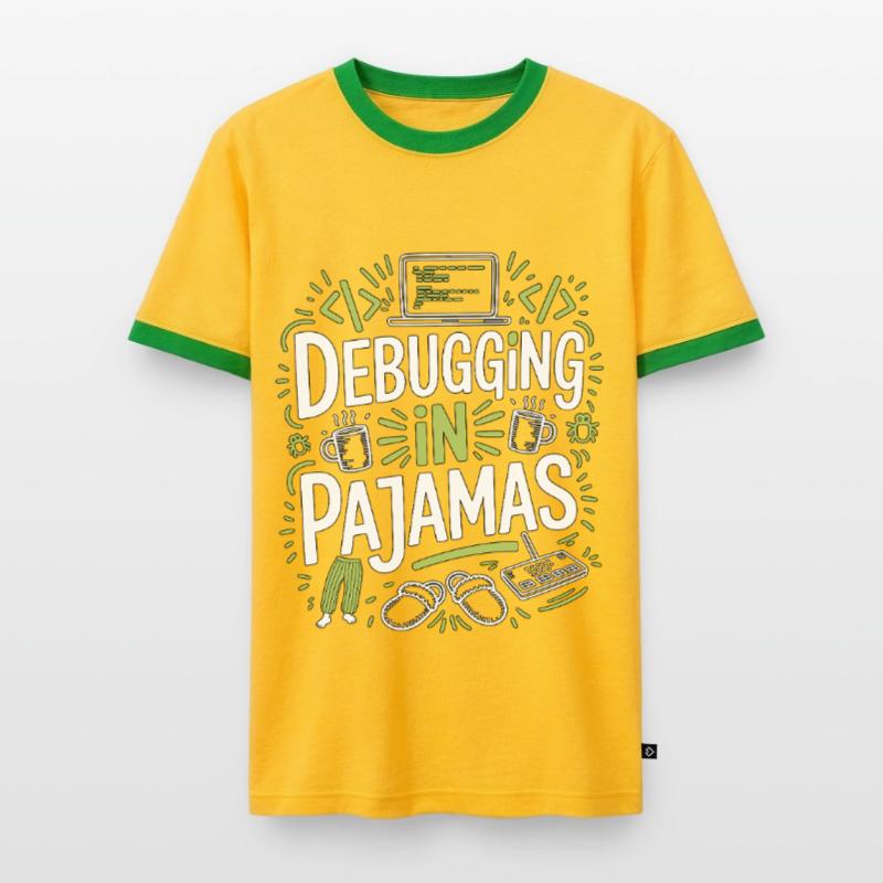 Remote Developer Debugging In Software Developer Männer Kontrast-T-Shirt