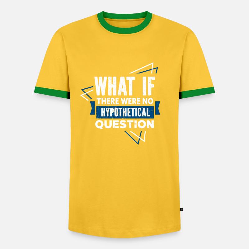 Philosopher - Men's Ringer Shirt - yellow/green