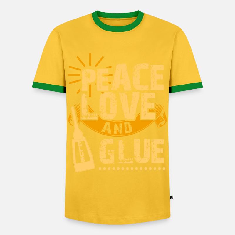 Model Making Tabletop Saying Model Maker - Men's Ringer Shirt - yellow/green 