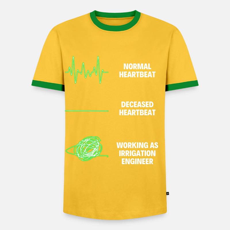 Irrigation Engineer Funny Engineer - Men's Ringer Shirt - yellow/green 