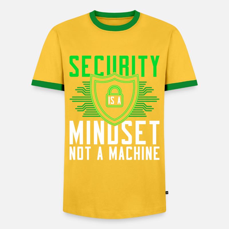 Ethical Hacker Ethischer Hacker - Men's Ringer Shirt - yellow/green