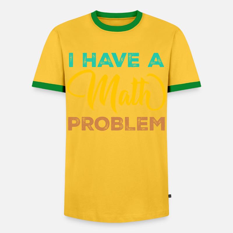 Mathematics Physics Teacher Math Maths - Männer Kontrast-T-Shirt - Gelb/Grün