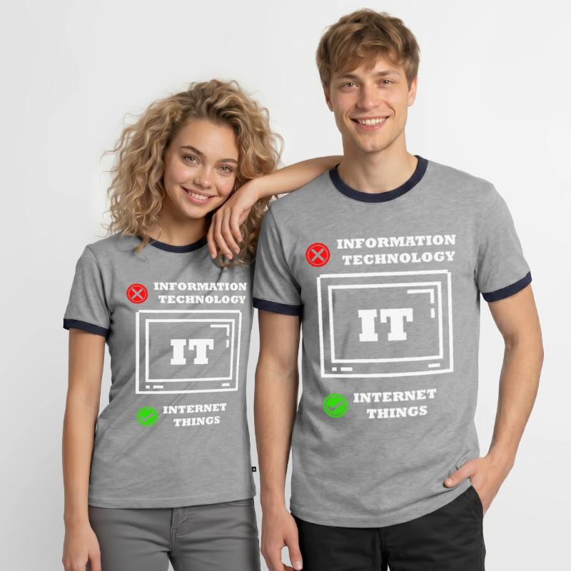Internet-dinge Computerprogrammierer Tech Savy It Männer Kontrast-T-Shirt