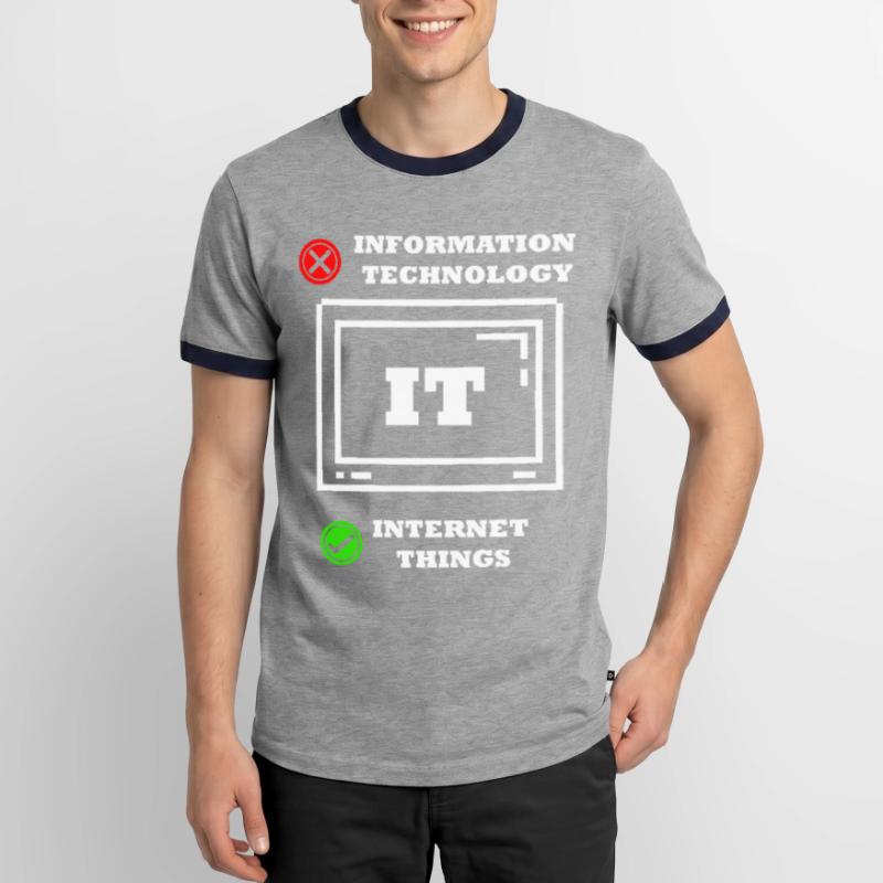 Internet-dinge Computerprogrammierer Tech Savy It Männer Kontrast-T-Shirt