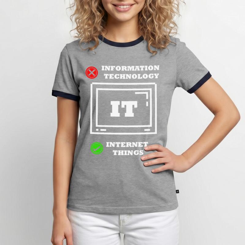 Internet-dinge Computerprogrammierer Tech Savy It Männer Kontrast-T-Shirt