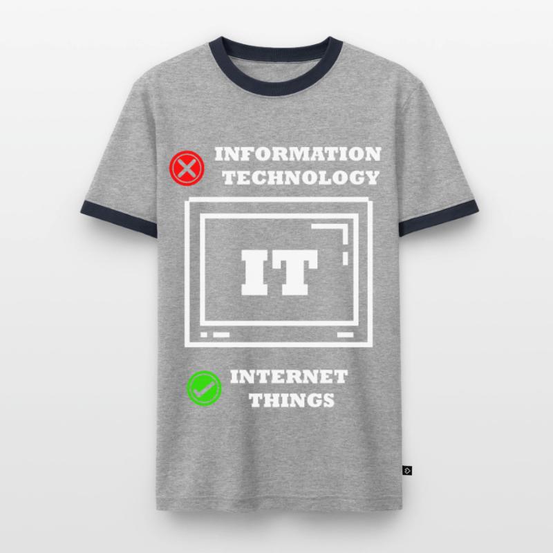 Internet-dinge Computerprogrammierer Tech Savy It Männer Kontrast-T-Shirt
