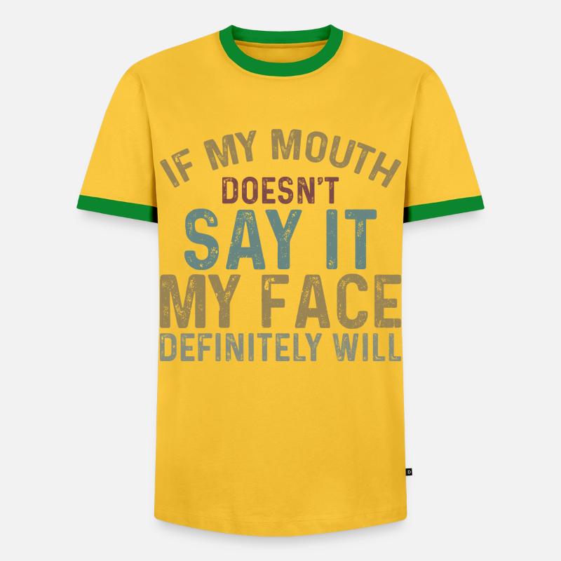 Introduce yourself - Men's Ringer Shirt - yellow/green 