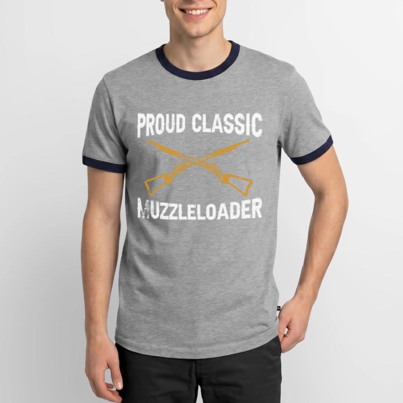 Vorderlader Muzzleloader Muzzle Loading Men's Ringer Shirt