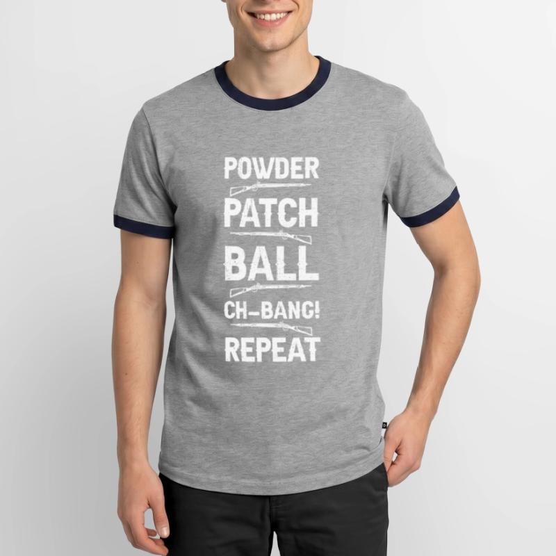 Vorderlader Muzzleloader Muzzle Loading Männer Kontrast-T-Shirt
