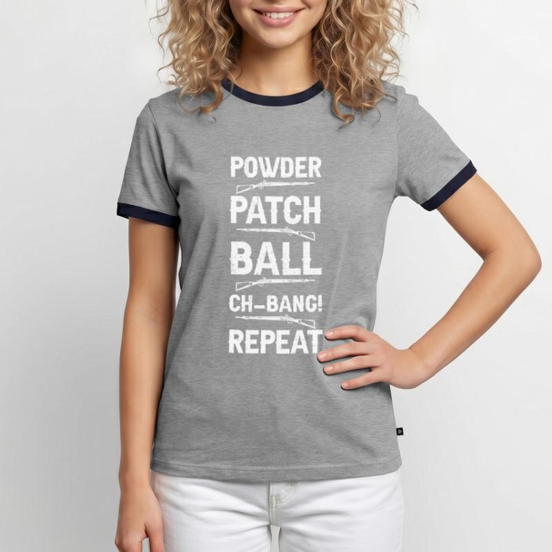 Vorderlader Muzzleloader Muzzle Loading Männer Kontrast-T-Shirt
