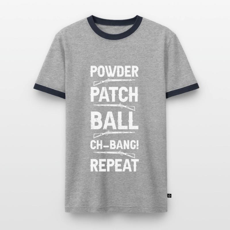 Vorderlader Muzzleloader Muzzle Loading Männer Kontrast-T-Shirt