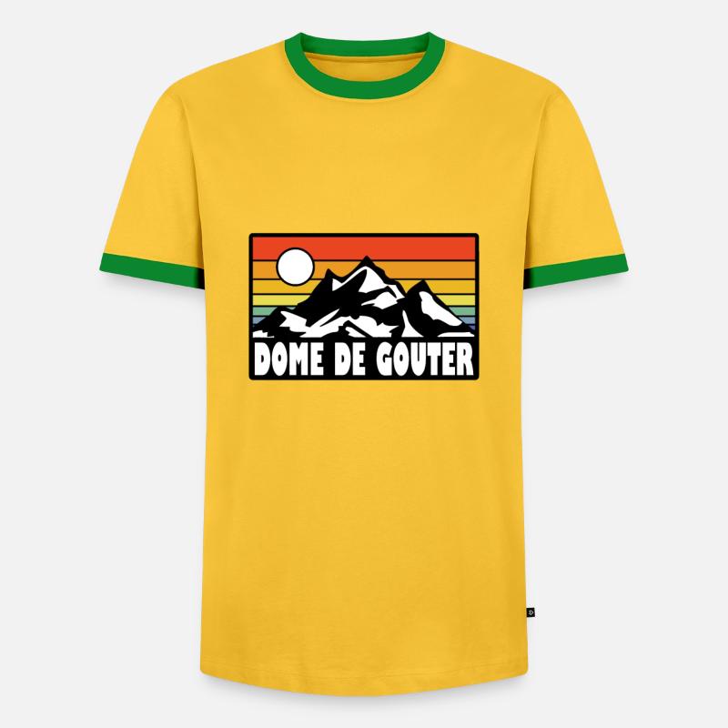Dome de Gouter - Men's Ringer Shirt - yellow/green