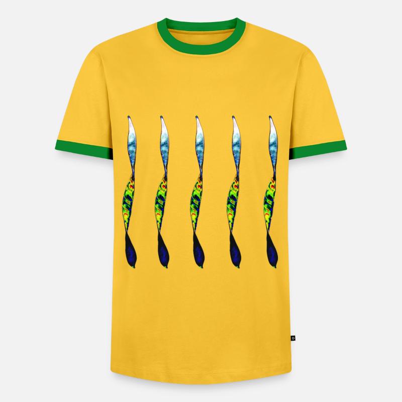 twisted pair - Men's Ringer Shirt - yellow/green 