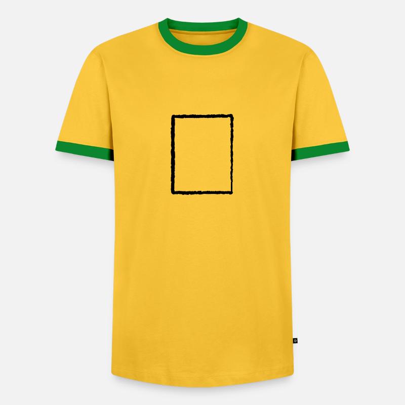 Broken old frame - Men's Ringer Shirt - yellow/green 