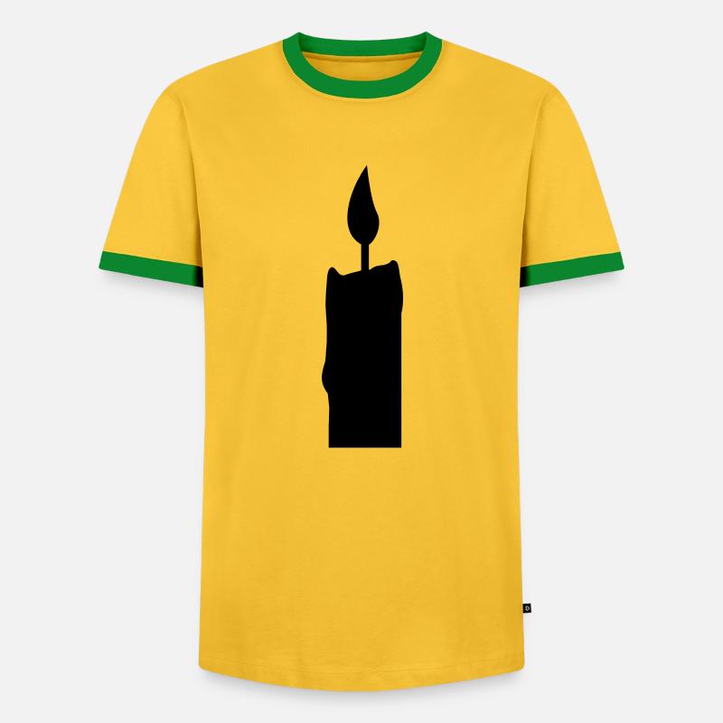 light - Men's Ringer Shirt - yellow/green 