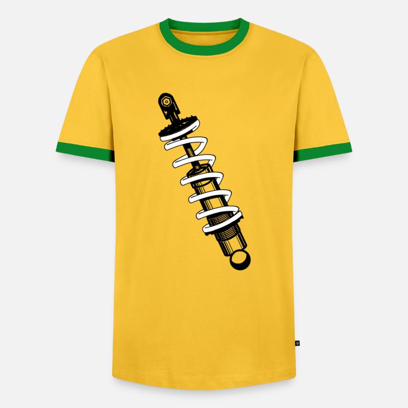 coilover - Men's Ringer Shirt - yellow/green 